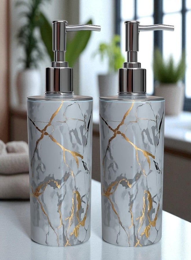 LAGET® Soap Dispenser, Durable Refillable Containers for Liquid Soap, Shampoo, Oils 350ml (2 Pcs) - Image 1