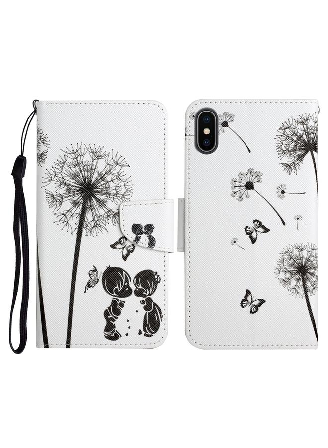 S-TOP Case For iPhone X / XS Painted Pattern Horizontal Flip Leather Case with Holder & Card Slot & Wallet - Image 1