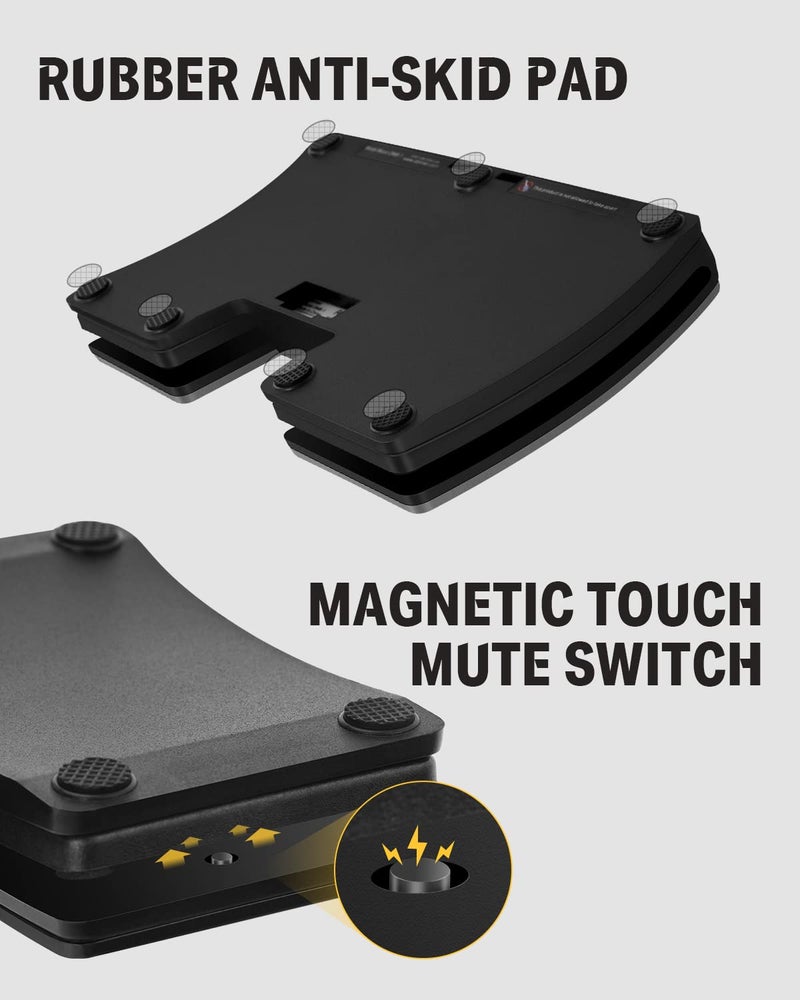 Donner Wireless Page Turner Pedal for Tablets Phone Foot Pedal Rechargeable,Black - Image 5