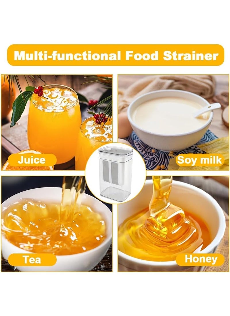 Lemonzza - Lemonzza 1100ML Greek Yogurt Filter Strainer Thick Curd Maker Greek Yogurt Maker Fine Mesh Strainer Multifunctional Yoghurt Filter Hung Curd Strainer Box Curd Maker - Image 1