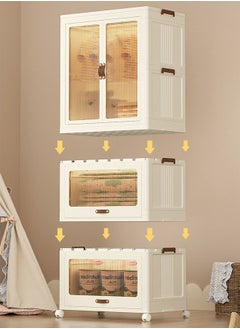 keke 2 Layers Stylish Multi-Functional Storage 1 Cabinet & 2 Wardrobe  - Image 4