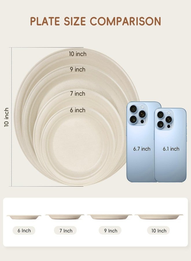 Goodluck 6 Inch Natural Compostable Plates 100 Pack, 100% FSC Certified Unbleached Bagasse Paper Plates, Heavy Duty Eco Friendly Disposable Plates for Party, Wedding, BBQ, Catering & Everyday Use - Image 4