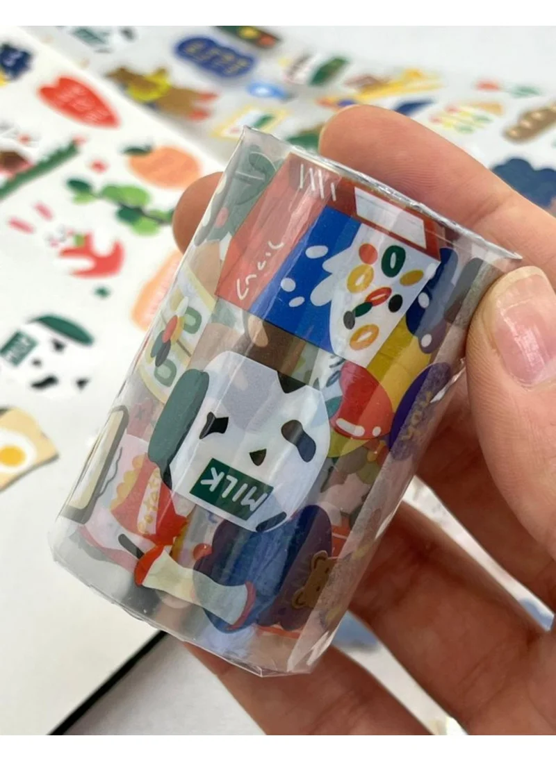 Kağıt Gemi Dükkan Paper Ship Shop Cute Traveler Teddy Bear Washi Tape / Washi Tape / Sticker / Bullet Journal / Notebook Decoration