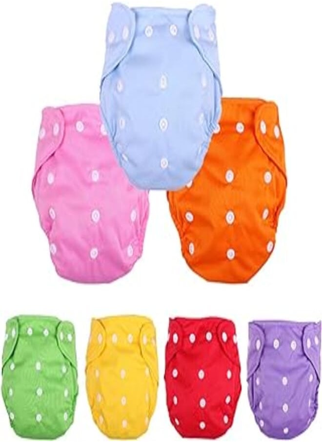 CSKB - Baby Washable Reusable Cloth Diapers, 7 Pcs Diapers, 7 Count (Pack of 1) - Image 1