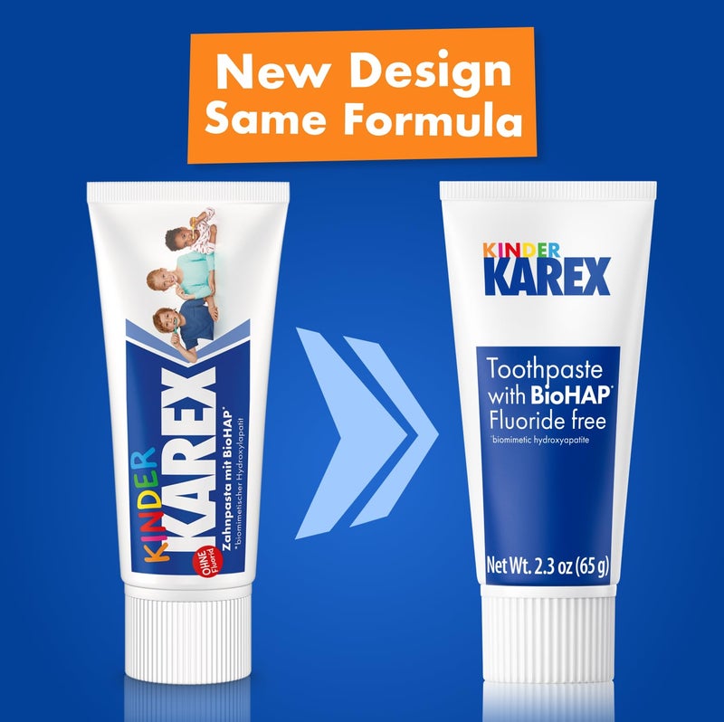 KAREX Kinder Karex Hydroxyapatite Kids Toddler Toothpaste I Fluoride Free I Clinically Tested I 2.3 oz - Image 2