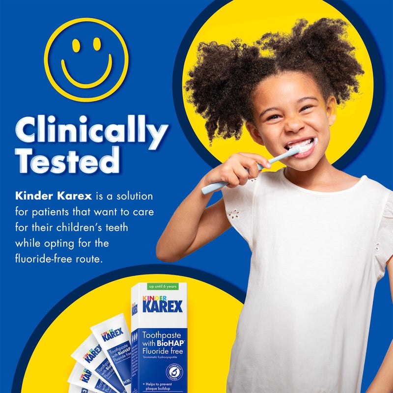 KAREX Kinder Karex Hydroxyapatite Kids Toddler Toothpaste I Fluoride Free I Clinically Tested I 2.3 oz - Image 3