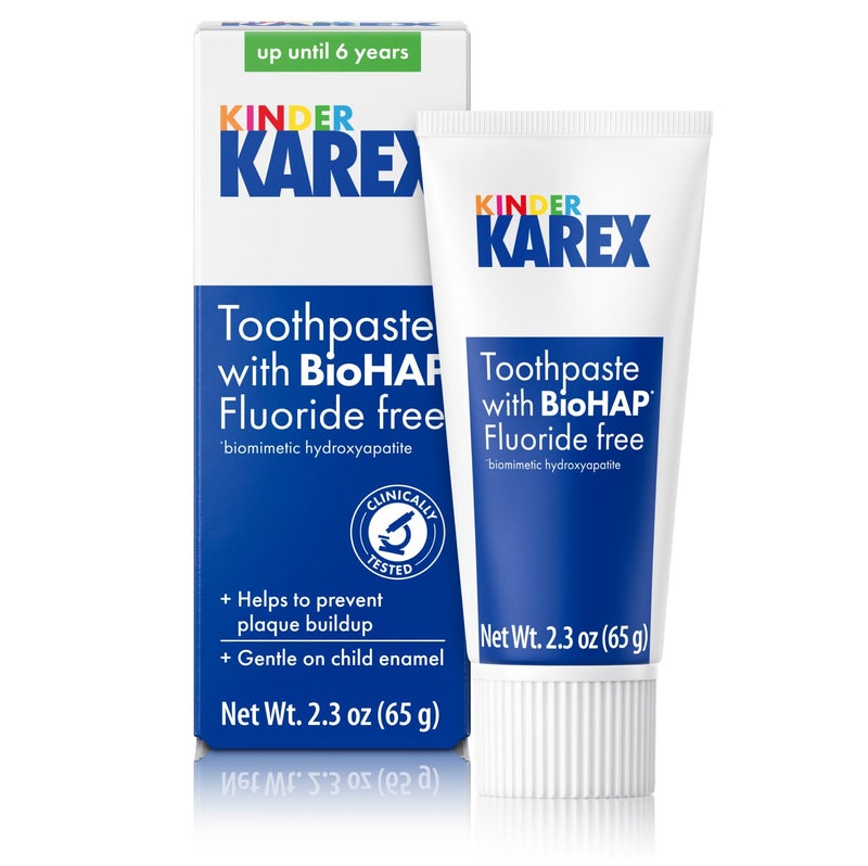 KAREX Kinder Karex Hydroxyapatite Kids Toddler Toothpaste I Fluoride Free I Clinically Tested I 2.3 oz - Image 1