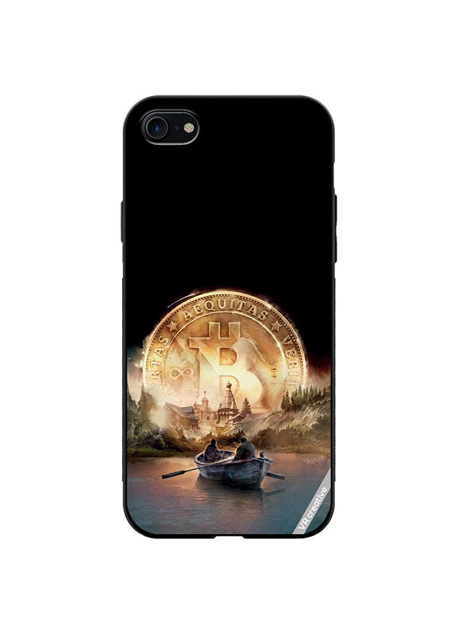 VR CREATIVE Protective Case Cover For Apple iPhone SE (2022) River Of Bitcoin Design Multicolour - Image 1