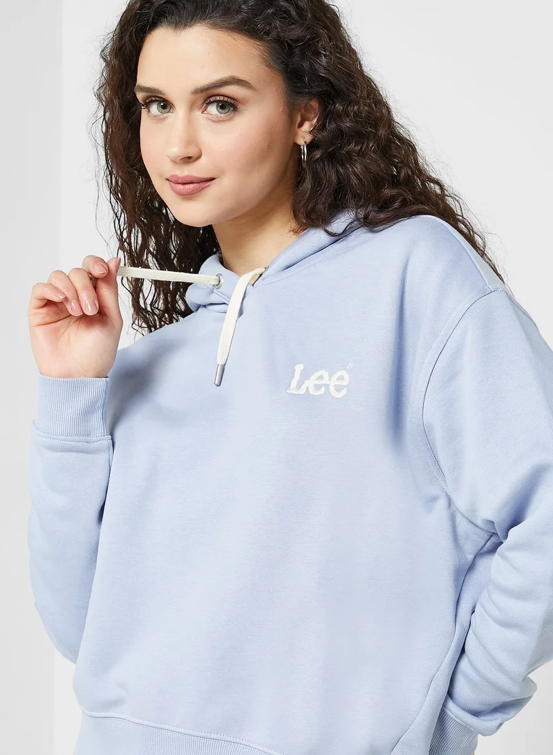 LEE Logo Drawstring Hoodies