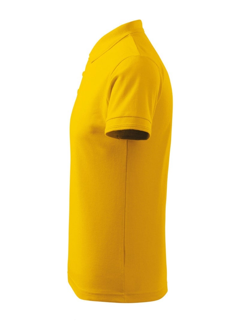 برينت شوب فور مي البالغين الأساسية جنس واحد بولو قصيرة الأكمام tshirt 220 gsm الأصفر - Image 4