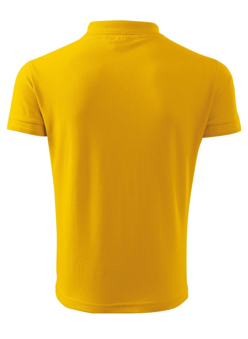 برينت شوب فور مي البالغين الأساسية جنس واحد بولو قصيرة الأكمام tshirt 220 gsm الأصفر - Image 3