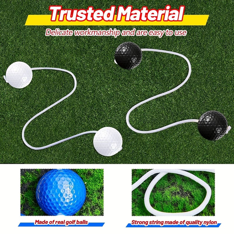Ladder Ball Outdoor Game Set With Yellow Rope And 6 Balls For Lawn Golf Throwing Competition - Image 5