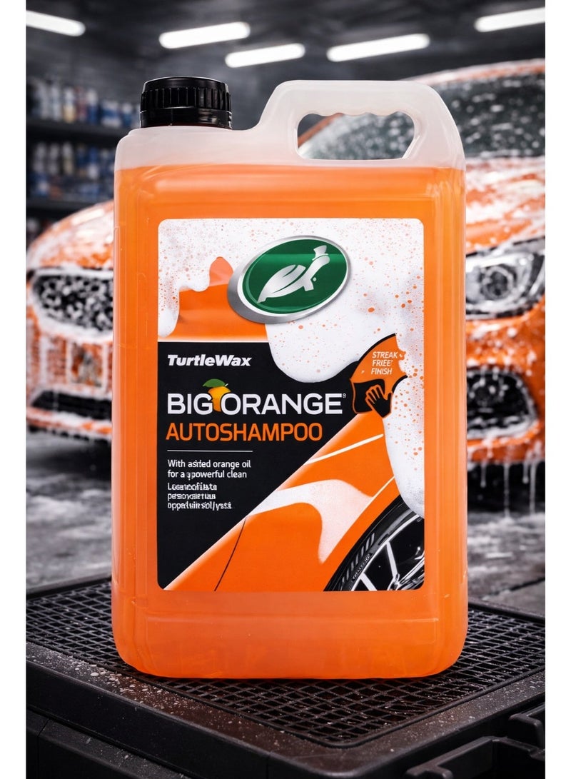 TurtleWax Big Orange Auto shampoo High-Performance Car Wash with Added Orange Oil for a Powerful Clean and Streak-Free Finish. - Image 1