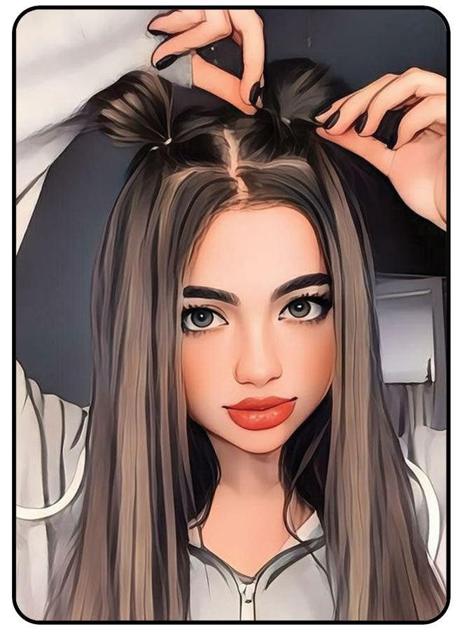 EYE CATCH Protective Case Cover For Samsung Galaxy Tab S9 FE Plus Gorgeous Girl - Image 1