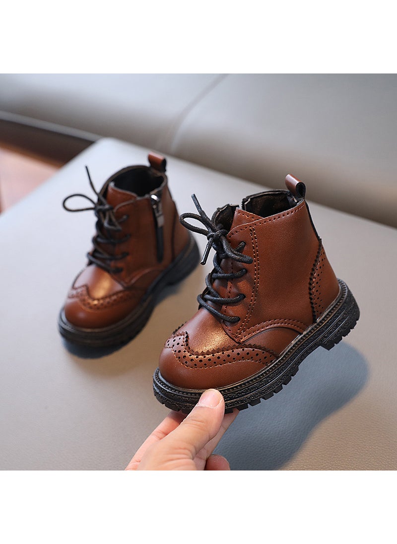 Generic 2022 Kids Autumn New Martin Boots XM223 Brown 