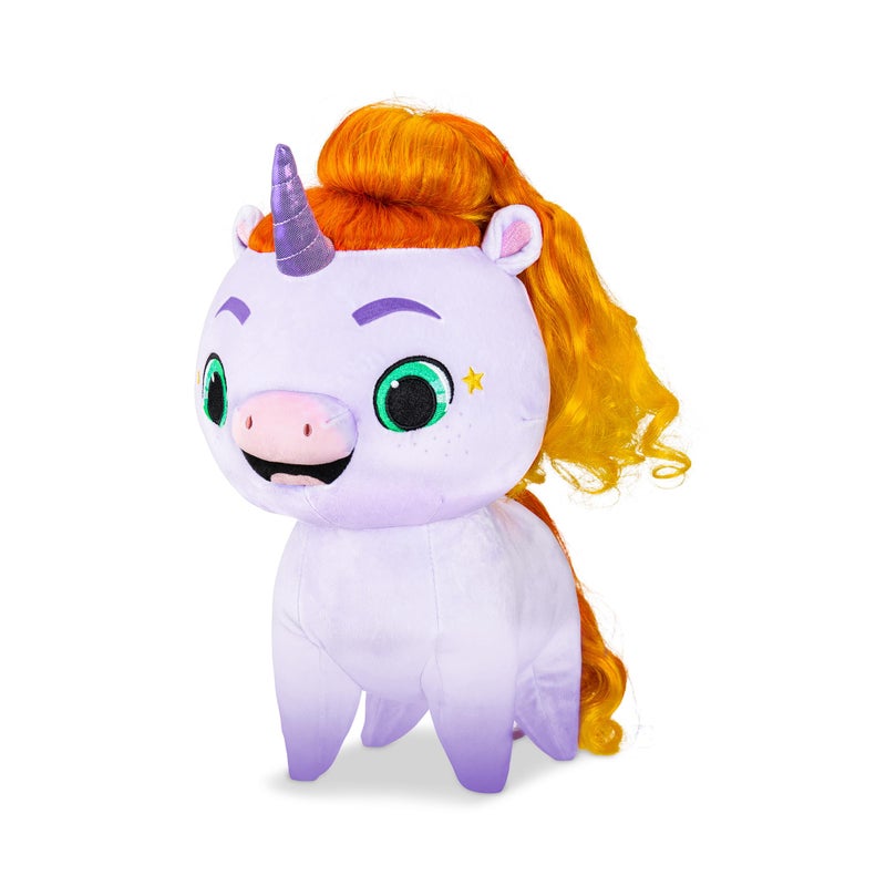 Basic Fun Not Quite Narwhal Ollie Jinglehooves 12 Plushie Soft Huggable Material Great Hair Play - Image 3