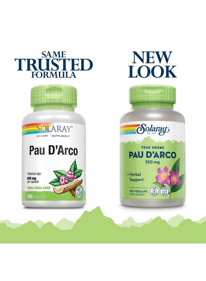 Solaray PAU D'arco Inner Bark Capsules, 510 mg | 33 Servings, 100 Count - Image 3