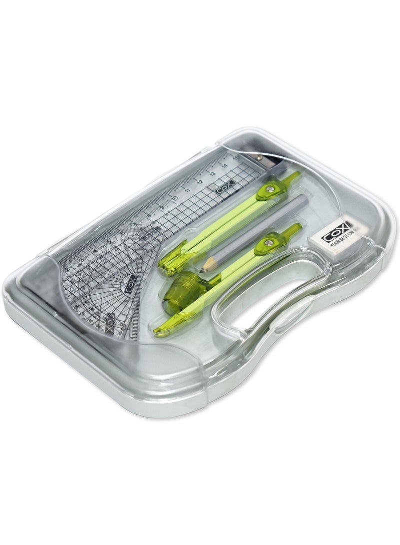 COX مجموعة أدوات الرياضيات من COX، 9 قطع، صنع في تايوان CXMSM2510 - Image 1