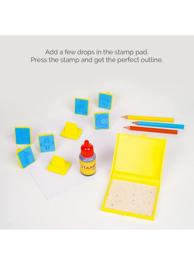 RATNA'S Stamp Art Alphabets & Numbers | Art & Craft Creative Fun Kit Stamp it, Color it & Learn with kit for Toddlers & Kids - Image 3