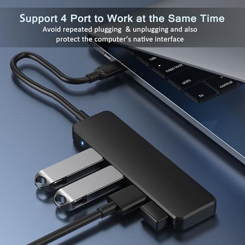 VIENON USB C Hub with 4 USB 3.0 Femal Ports, USB C Splitter USB Extender for C Port Laptop, iMac Pro, MacBook, iPad Pro, Dell, Acer, HP, ASUS, Printer, Camera,Keyborad, Mouse etc - Image 2