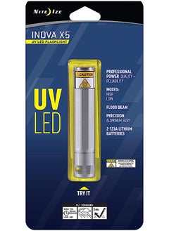 Ize Inova X5 Uv Led Flashlight, Powerful Uv Light For Professional + Hobby User, Rugged Titanium Body