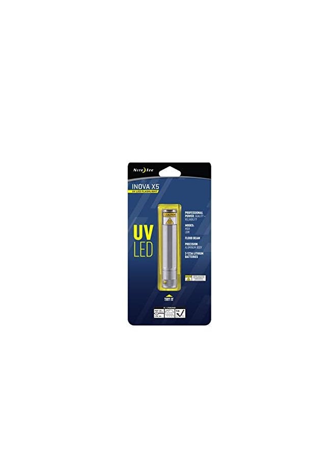NITE IZE - Ize Inova X5 Uv Led Flashlight, Powerful Uv Light For Professional + Hobby User, Rugged Titanium Body - Image 1
