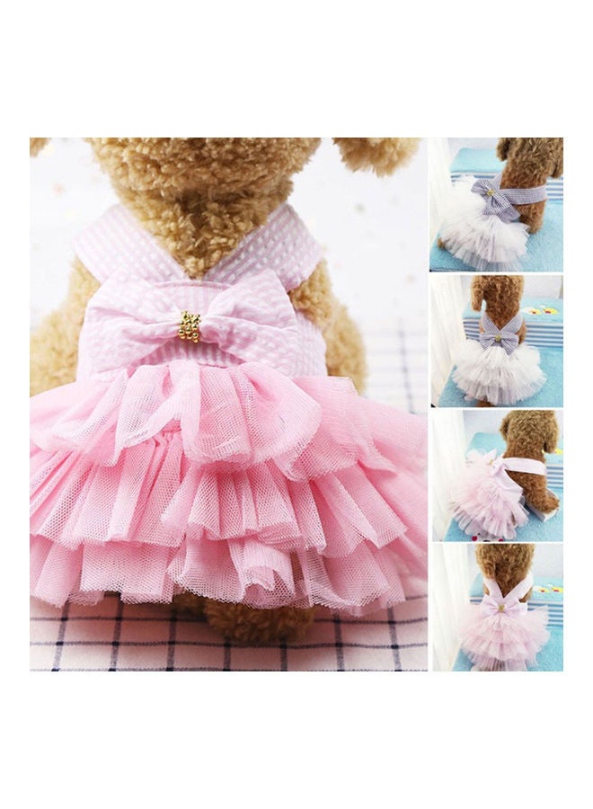 NIBEMINENT Summer Pet Dog Princess Strap Skirt Puppy Wedding Birthday Party Clothing Dress Pink 20*10*20cm - Image 5
