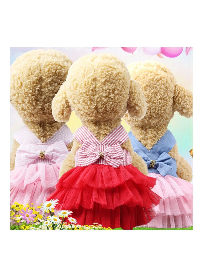 NIBEMINENT Summer Pet Dog Princess Strap Skirt Puppy Wedding Birthday Party Clothing Dress Pink 20*10*20cm - Image 4