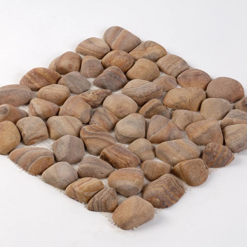 STONE STORIES بلاط موزاييك من الحجر الرملي الملون لواجهة الجدران والأرضيات 30 سم × 30 سم - Image 2