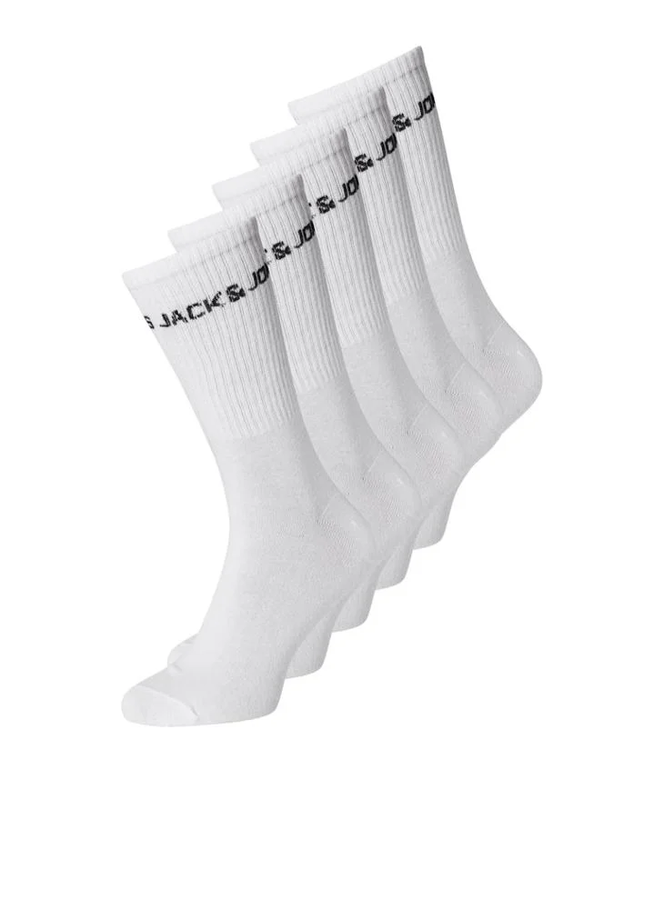 Jack & Jones Junior 5 Pack Logo Socks