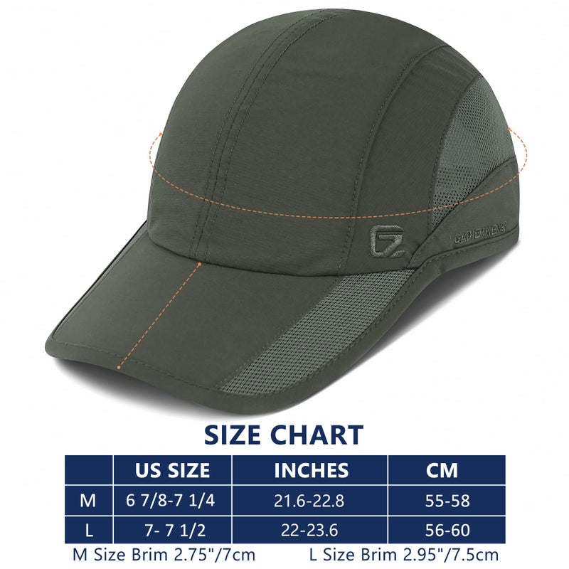 GADIEMKENSD Cooling Running Hat Quick Dry Summer Baseball Cap UPF50+ Sports Sun Caps Breathable Mesh Trucker Dad Hats Unstructured for Golf Tennis Hiking Gym Travel Camping Army Green M - Image 5