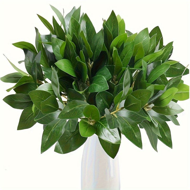 4pcs Artificial Greenery Stems Faux Eucalyptus Branches For Vase Fillers Shrubs Bush Home Wedding Party Kitchen Indoor Outdoor Decoration - Image 1