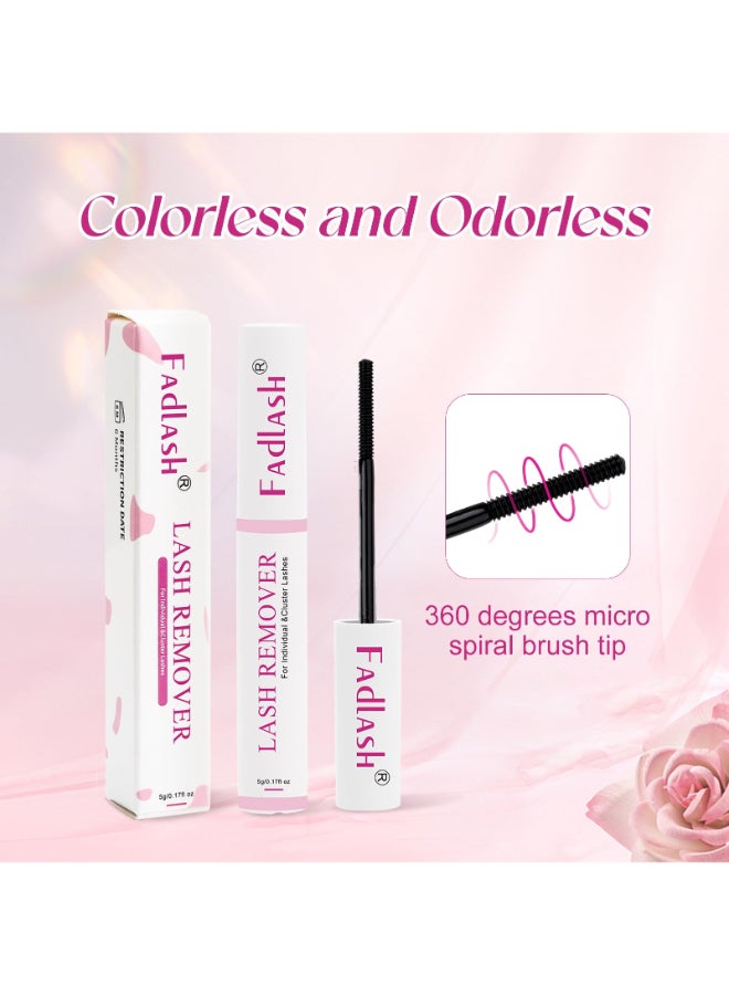 FADLASH Lash Remover for Lash Extensions 5ml Cluster Lash Glue Remover for Cluster Lashes Clear Easy Removal Eyelash Remover - Image 4