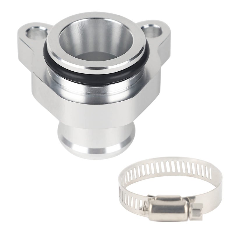 Aluminum Water Hose Fitting Upgrade Fit for BMW 1 3 5 6 7 Z4 Engine N52 N53 N54 and N51 30litreReplaces 11537541992 11537544638 Engine Coolant Hose Flange