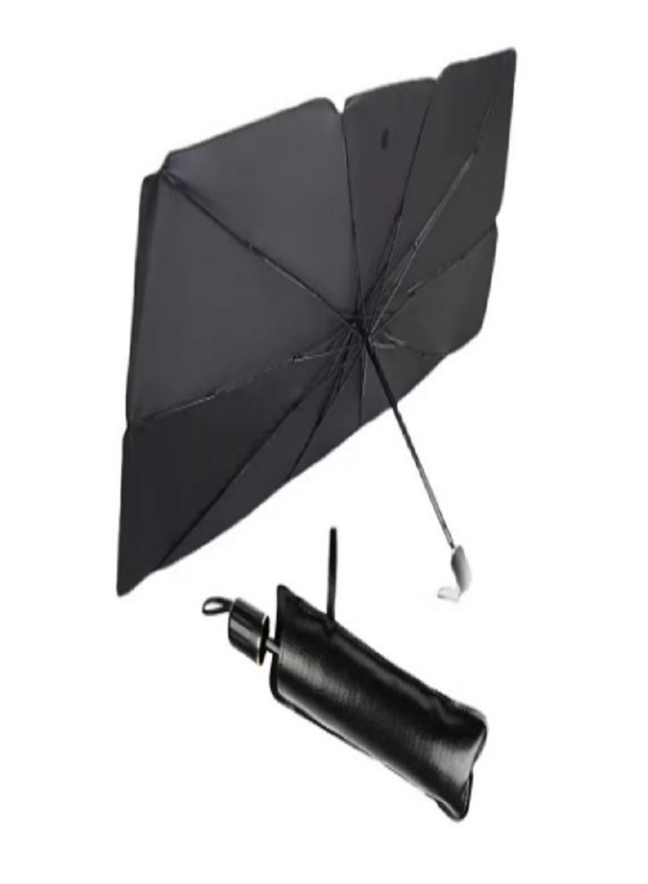 Car Foldable Sunshade Umbrella for Front Windshield – UV-Blocking Heat Reflector, Universal Fit Sun Shield Protector, Portable Foldable Car Window Shade for Sedan, SUV & Truck - Image 1