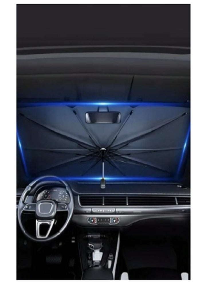 Car Foldable Sunshade Umbrella for Front Windshield – UV-Blocking Heat Reflector, Universal Fit Sun Shield Protector, Portable Foldable Car Window Shade for Sedan, SUV & Truck - Image 4
