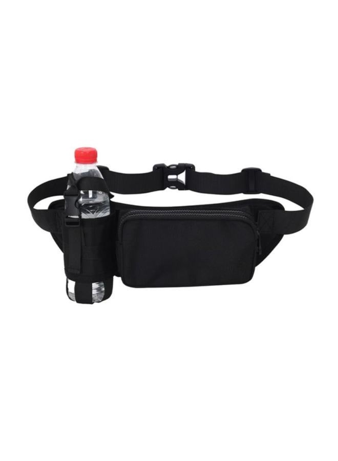 Adjustable Belt Bag Waterproof Running Bag Hiking Waist Pack with Water Bottle Holder - Image 1
