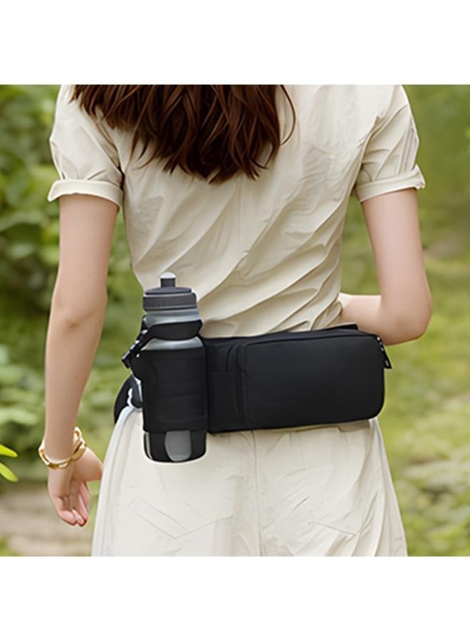 Adjustable Belt Bag Waterproof Running Bag Hiking Waist Pack with Water Bottle Holder - Image 4