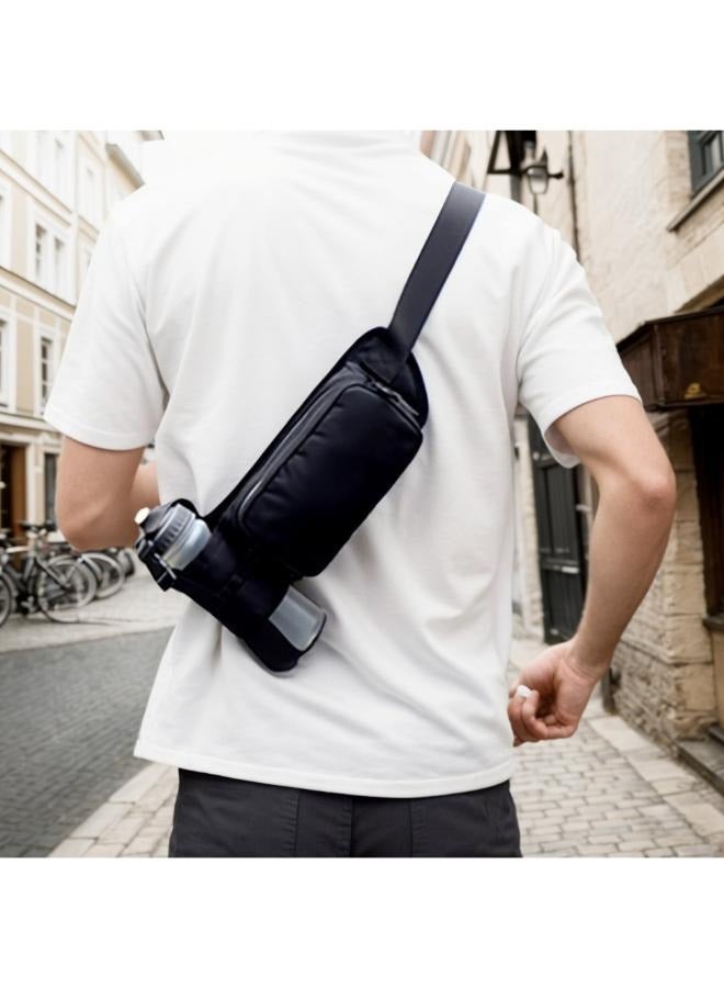 Adjustable Belt Bag Waterproof Running Bag Hiking Waist Pack with Water Bottle Holder - Image 5