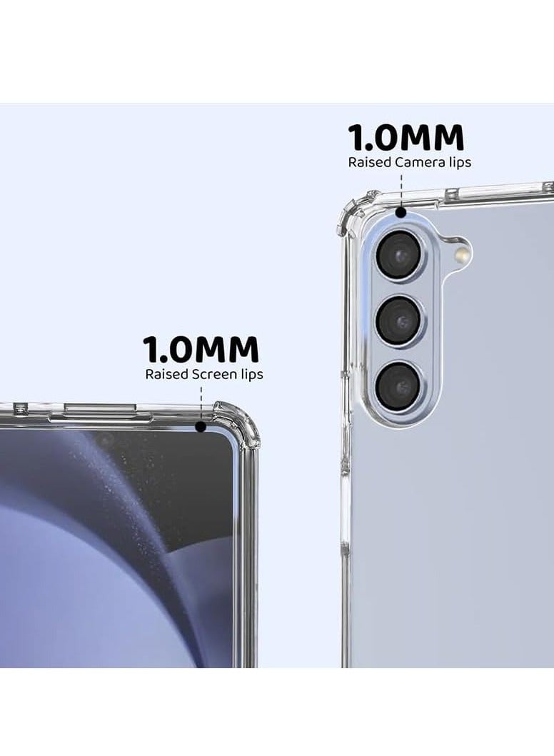 حافظة MagSafe شفافة لهاتف Z Fold 6 [متوافقة مع MagSafe] حافظة هاتف شفافة نحيفة مضادة للاصفرار غطاء مغناطيسي واقي لهاتف Z Fold 6 7.6 بوصة 2024 - Image 3