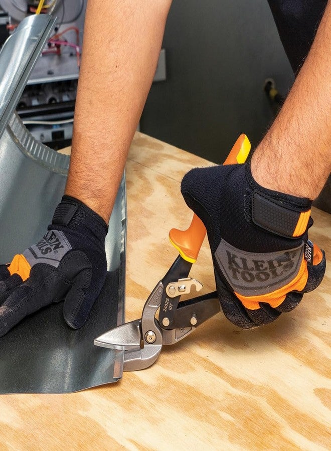 Klein Tools 2402S Straight-Cutting Offset Snips, Aviation Tin Snips with Forged Blade for Precision Sheet Metal Cutting - Image 5