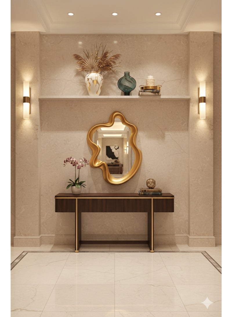 Generic420apple An elegant mirror with a luxurious frame adds a touch of sophistication to any space. 67 x 49 cm - Image 4