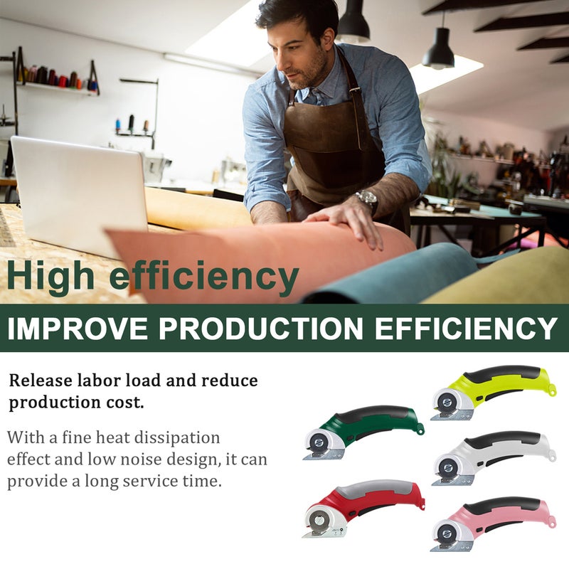 4.2V Electric Cloth Cutter Copper Coil Motor Portable Fabric Cutting Machine Handheld Paperboard Sponge Leather Rugs Carpet Trimmer - Image 4