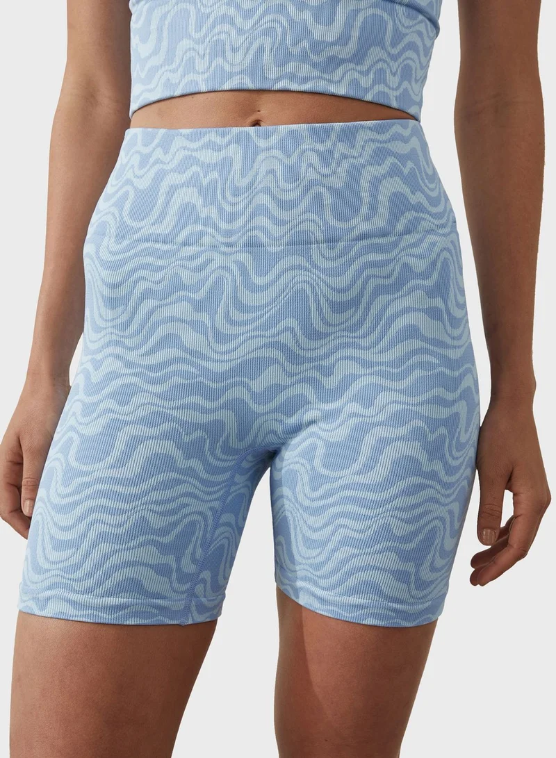 Cotton On Body High Waist Ribbed Shorts
