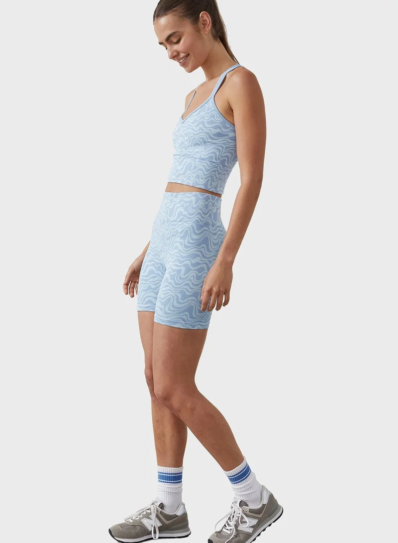 Cotton On Body High Waist Ribbed Shorts