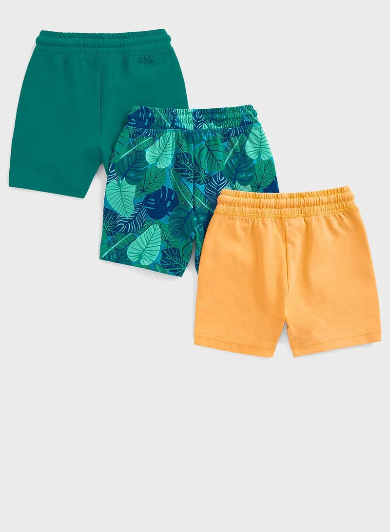 mothercare Jungle Jersey Shorts - 3 Pack