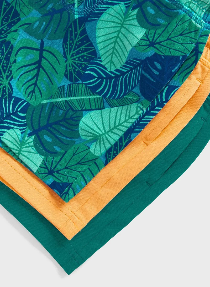 mothercare Jungle Jersey Shorts - 3 Pack