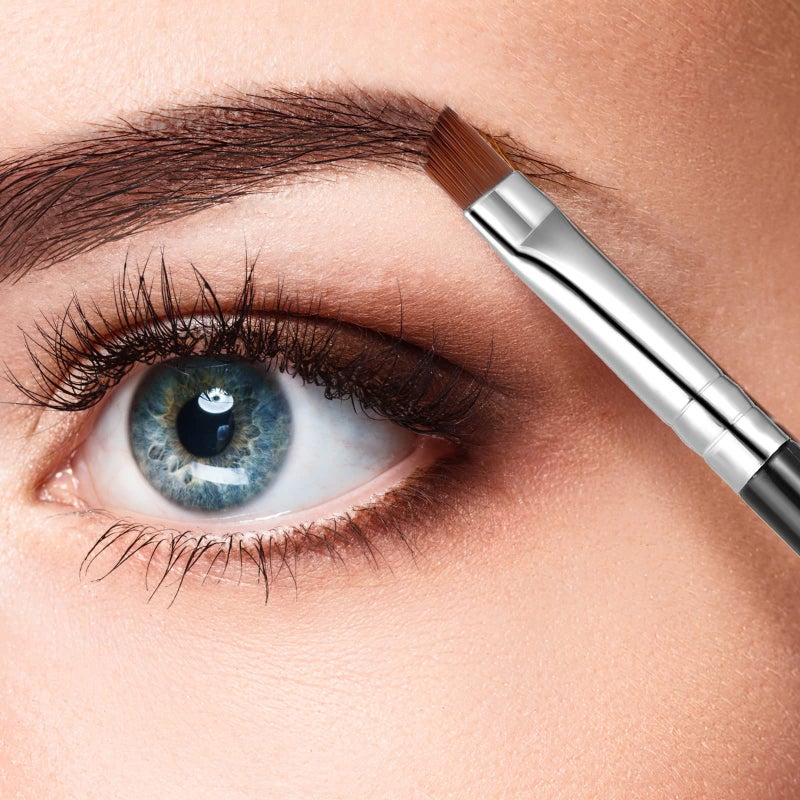 WLLHYF 5Pcs Angled Eyeliner Brush, Fine Slanted Flat Angle Eye Liner Eyebrow Brush Eye Makeup Brush Soft Fibers Synthetic Bristles Eye Makeup Tool - Image 5