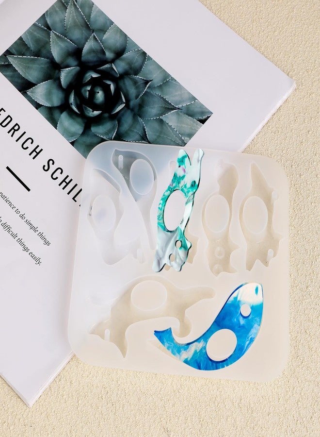 Sliverdew Silicone Molds for Resin, Thumb Book Page Holder Making Molds Reusable Epoxy Resin Molds DIY Book Reading Accessories GIFS for Book Lovers Readers Students, Handmade Bookmarks for Women - 7 Patterns - Image 2