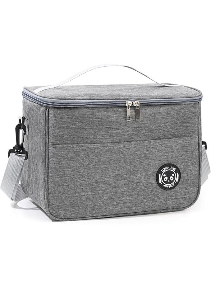 Insulated Lunch Bag for Men & Women – Leakproof Thermal Lunch Box with Adjustable Shoulder Strap, Double Zipper, Portable Oxford Cloth Food Storage Bag, Keeps Food Hot & Cold for Work, School & Travel - Image 1